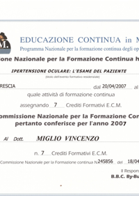 Ipertensione oculare. L'esame nel paziente