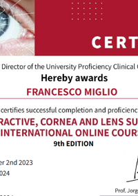 2024 - Refractive, Cornea and Lens Surgery International Course