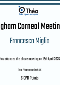 2025 - Birmingham Corneal meeting